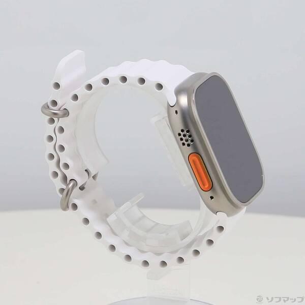 〔中古〕Apple(アップル) Apple Watch Ultra GPS + Cellular 49mm チタニウムケース ホワイトオーシャンバンド〔377-ud〕 |  | 03