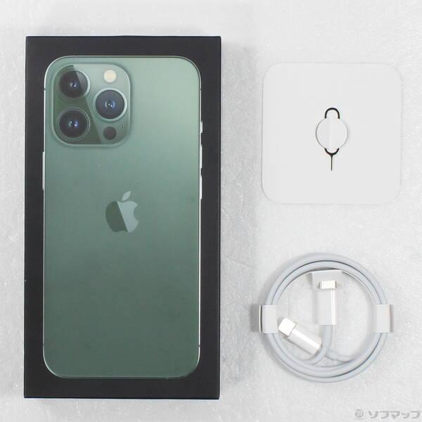 〔中古〕Apple(アップル) iPhone13 Pro 128GB アルパイングリーン MNDX3J／A SIMフリー〔262-ud〕 |  | 04