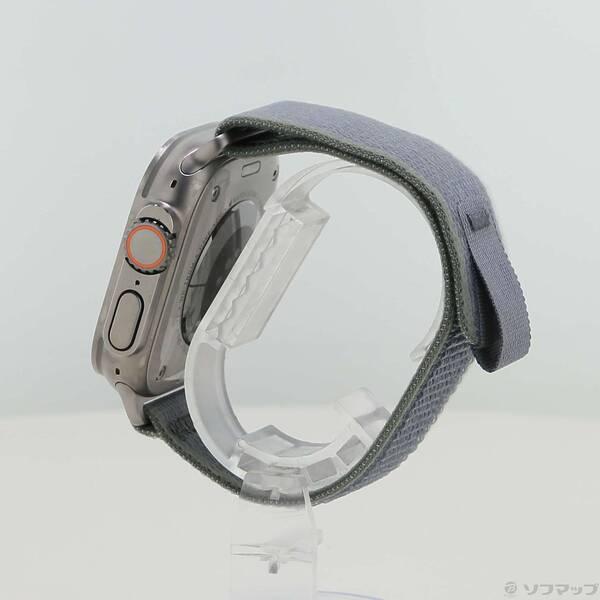 〔中古〕Apple(アップル) Apple Watch Ultra 2 GPS + Cellular 49mm チタニウムケース グリーン／グレイトレイルループ〔295-ud〕 |  | 01