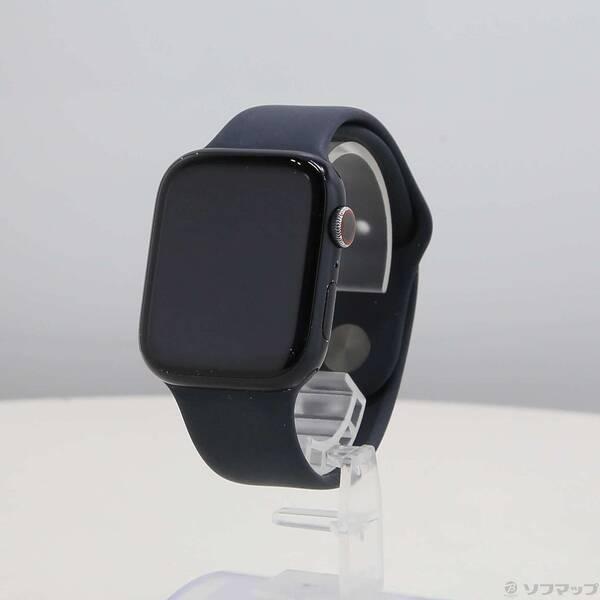 〔中古〕Apple(アップル) Apple Watch Series 9 GPS + Cellular 45mm ミッドナイトアルミニウムケース ミッドナイトスポーツバンド〔262-ud〕 | 