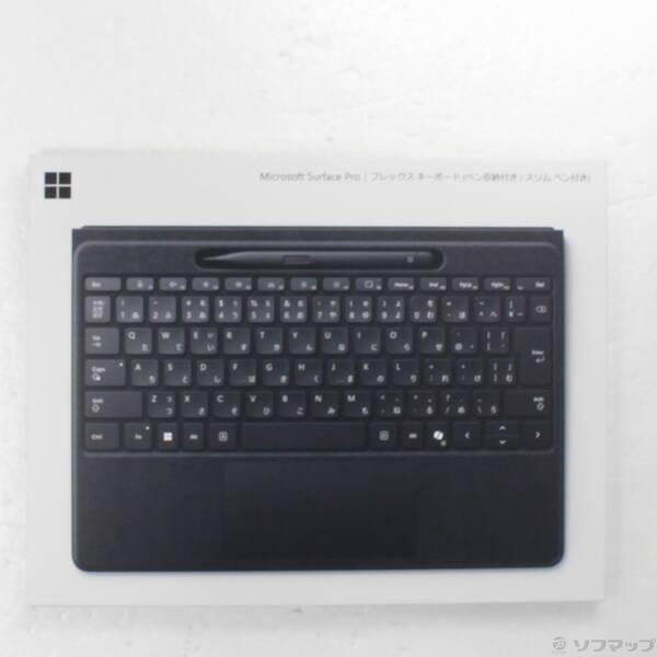 〔中古〕Microsoft(マイクロソフト) Surface Pro フレックスキーボード (ペン収納付き／スリムペン付き) ブラック 8YU-00022〔262-ud〕 | 