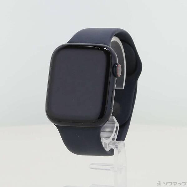 〔中古〕Apple(アップル) Apple Watch Series 9 GPS + Cellular 45mm ミッドナイトアルミニウムケース ミッドナイトスポーツバンド〔349-ud〕 | 