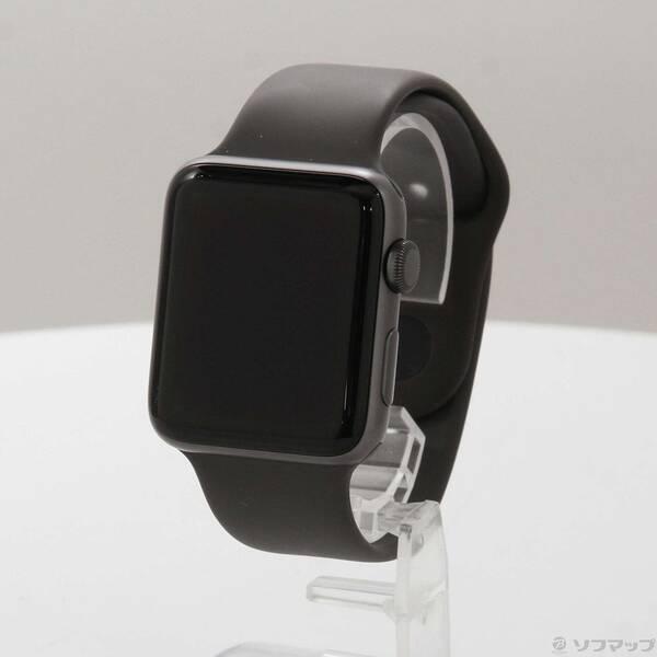 〔中古〕Apple(アップル) Apple Watch Series 3 GPS 42mm スペースグレイアルミニウムケース グレイスポーツバンド〔377-ud〕 | 
