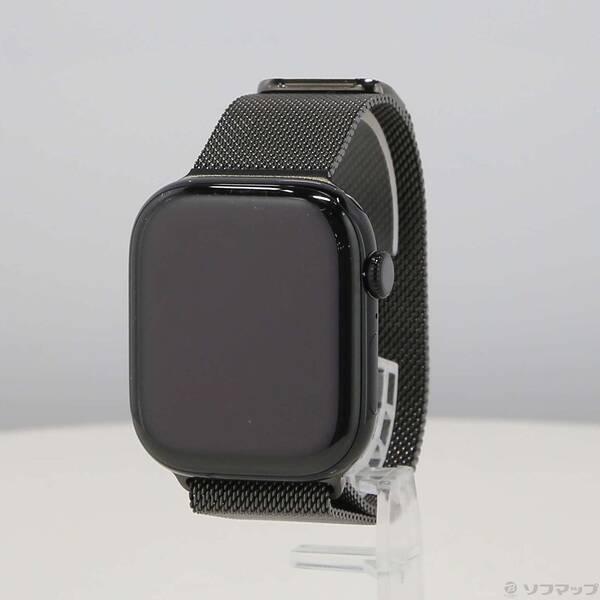 〔中古〕Apple(アップル) Apple Watch Series 11 GPS + Cellular 46mm ジェットブラックアルミニウムケース スレートミラネーゼループ〔262-ud〕 | 