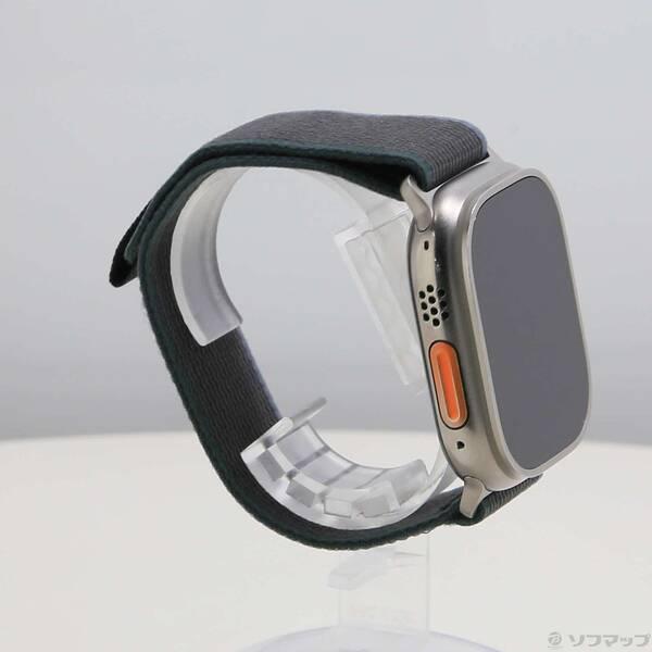 〔中古〕Apple(アップル) Apple Watch Ultra 2 GPS + Cellular 49mm チタニウムケース ブルー／ブラックトレイルループ〔377-ud〕 |  | 03