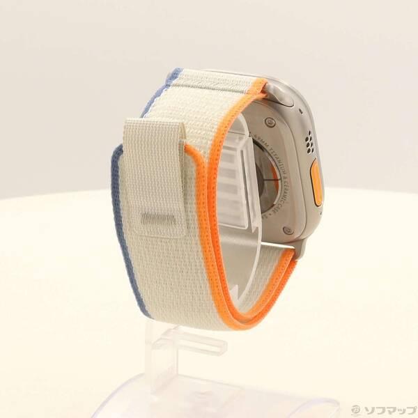 〔中古〕Apple(アップル) Apple Watch Ultra 2 GPS + Cellular 49mm チタニウムケース オレンジ／ベージュトレイルループ〔377-ud〕 |  | 02