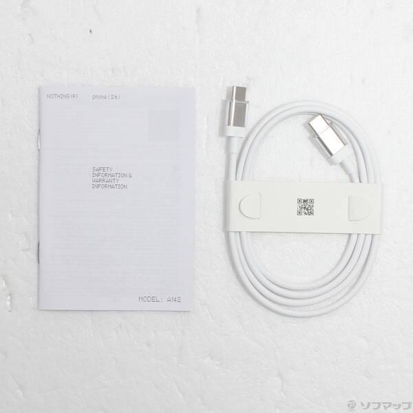 〔中古〕Nothing Nothing Phone (2a) 128GB ミルク A10400066 SIMフリー〔262-ud〕 |  | 04