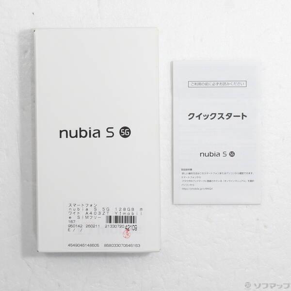 〔中古〕ZTE nubia S 5G 128GB ホワイト A403ZT Y!mobile SIMフリー〔262-ud〕 |  | 04