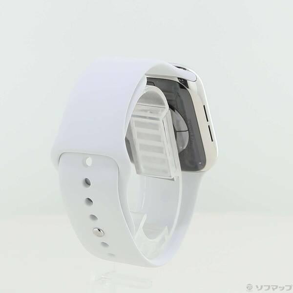 〔中古〕Apple(アップル) Apple Watch Series 4 GPS + Cellular 44mm ステンレススチールケース ホワイトスポーツバンド〔247-ud〕 |  | 02