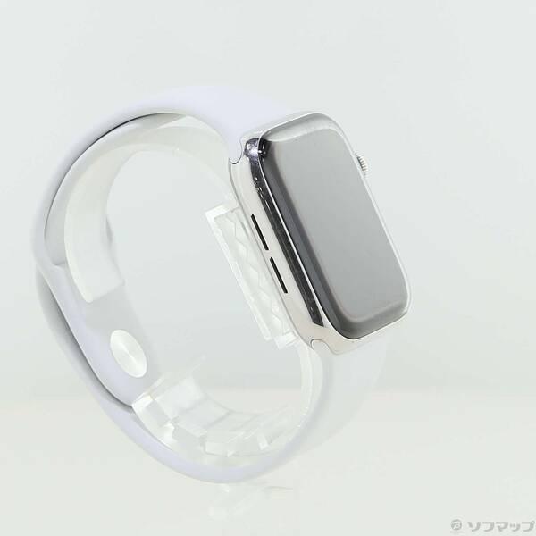 〔中古〕Apple(アップル) Apple Watch Series 4 GPS + Cellular 44mm ステンレススチールケース ホワイトスポーツバンド〔247-ud〕 |  | 03