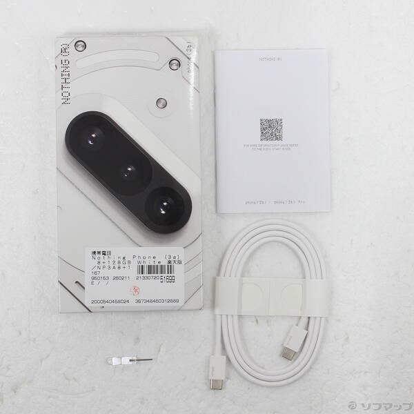 〔中古〕Nothing Phone (3a) 128GB ホワイト A059 楽天 SIMフリー〔269-ud〕 |  | 04