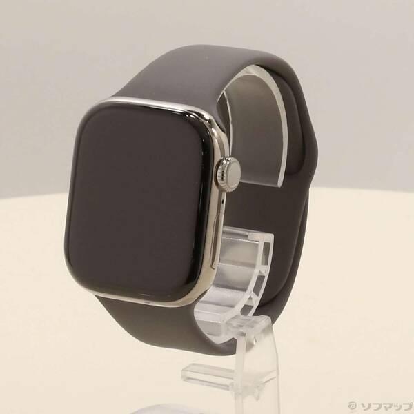 〔中古〕Apple(アップル) Apple Watch Series 10 GPS + Cellular 42mm ナチュラルチタニウムケース ストーングレイスポーツバンド〔377-ud〕 | 