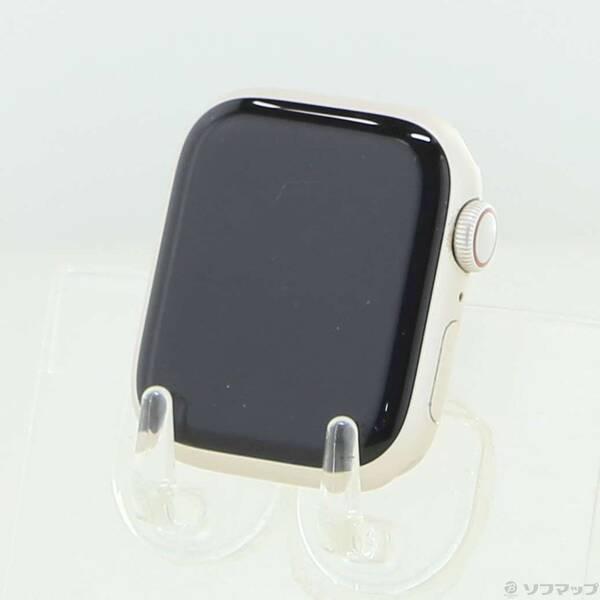 〔中古〕Apple(アップル) Apple Watch Series 8 GPS + Cellular 41mm スターライトアルミニウムケース バンド無し〔377-ud〕 | 