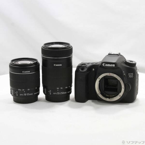〔中古〕Canon(キヤノン) EOS 70D(W) ダブルズームキット (2020万画素／SDXC)〔297-ud〕 | 