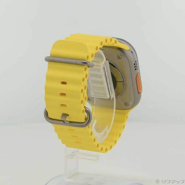 〔中古〕Apple(アップル) Apple Watch Ultra GPS + Cellular 49mm チタニウムケース イエローオーシャンバンド〔377-ud〕 |  | 02