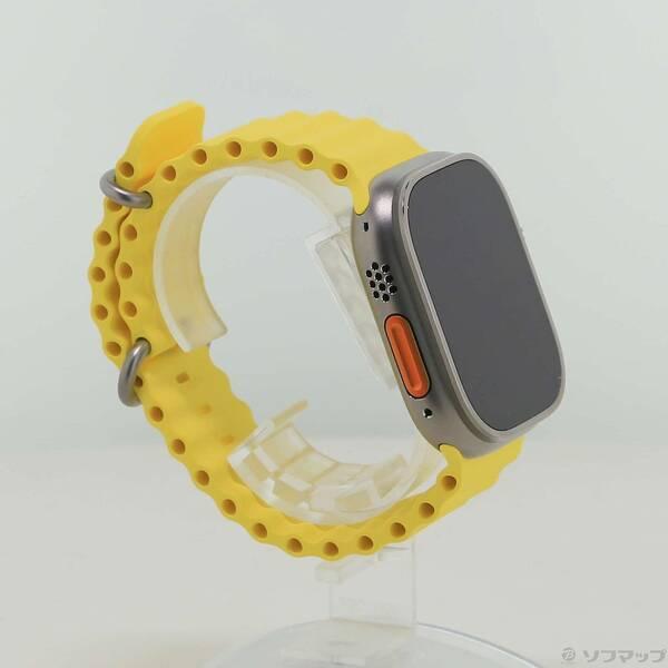 〔中古〕Apple(アップル) Apple Watch Ultra GPS + Cellular 49mm チタニウムケース イエローオーシャンバンド〔377-ud〕 |  | 03