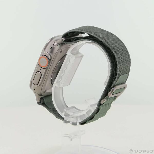 〔中古〕Apple(アップル) Apple Watch Ultra GPS + Cellular 49mm チタニウムケース グリーンアルパインループ〔377-ud〕 |  | 01