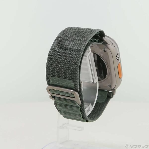 〔中古〕Apple(アップル) Apple Watch Ultra GPS + Cellular 49mm チタニウムケース グリーンアルパインループ〔377-ud〕 |  | 02