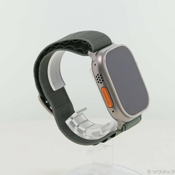 〔中古〕Apple(アップル) Apple Watch Ultra GPS + Cellular 49mm チタニウムケース グリーンアルパインループ〔377-ud〕 |  | 03
