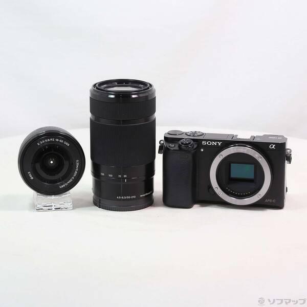 〔中古〕SONY(ソニー) α6000 ILCE-6000Y ブラック ダブルズームレンズキット〔349-ud〕 | 