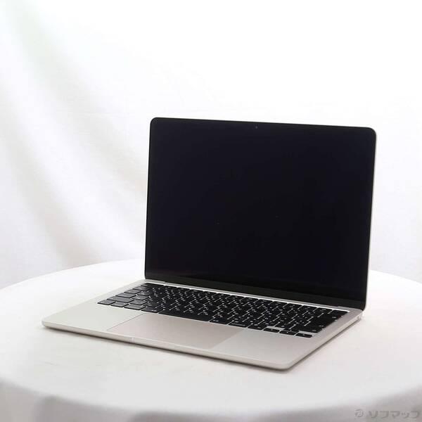 〔中古〕Apple(アップル) MacBook Air 13.6-inch Mid-2022 MLY23J／A Apple M2 8コアCPU_10コアGPU 8GB SSD512GB スターライト 〔14.7 Sonoma〕〔276-ud〕 | 