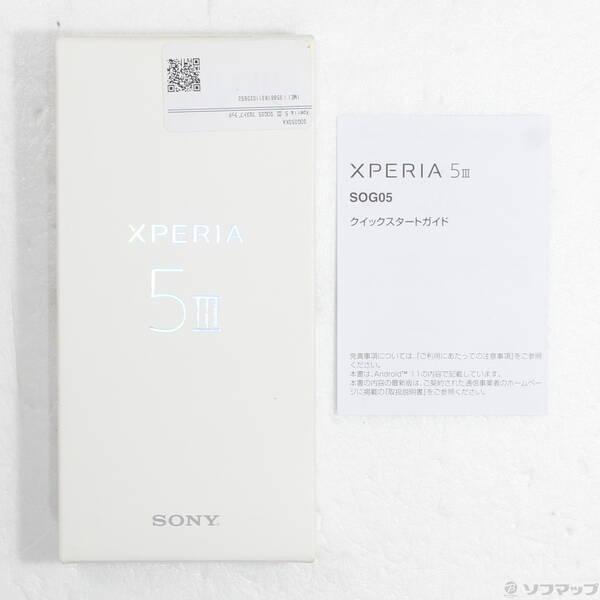 〔中古〕SONY(ソニー) Xperia 5 III 128GB フロストブラック SOG05 au SIMフリー〔251-ud〕 |  | 04