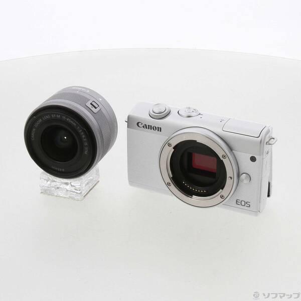 〔中古〕Canon(キヤノン) EOS M200 EF-M15-45 IS STM レンズキット ホワイト〔368-ud〕 | 