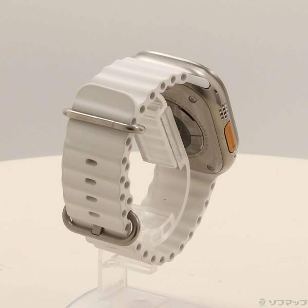 〔中古〕Apple(アップル) Apple Watch Ultra GPS + Cellular 49mm チタニウムケース ホワイトオーシャンバンド〔377-ud〕 |  | 02