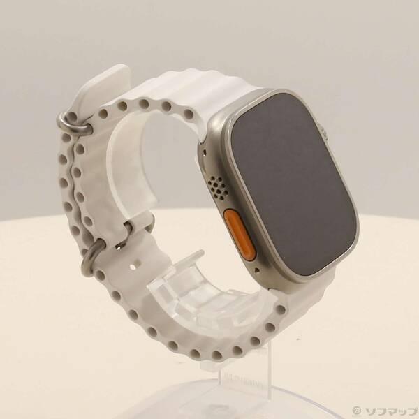 〔中古〕Apple(アップル) Apple Watch Ultra GPS + Cellular 49mm チタニウムケース ホワイトオーシャンバンド〔377-ud〕 |  | 03