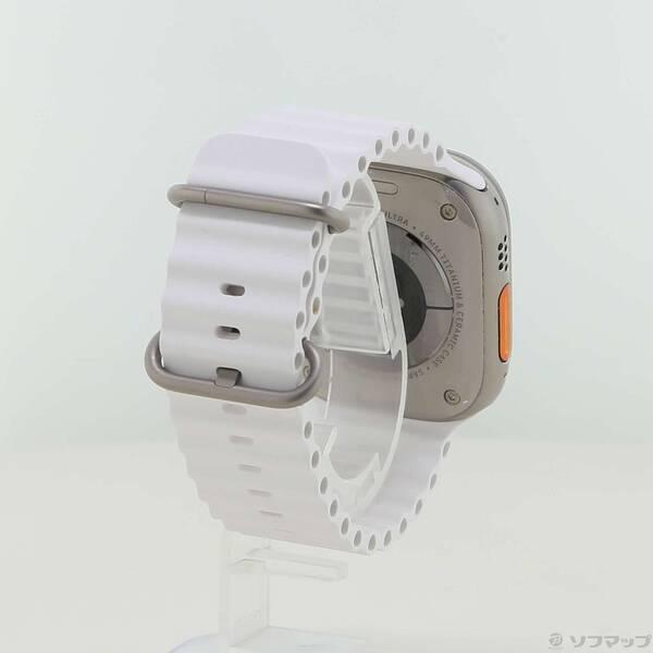 〔中古〕Apple(アップル) Apple Watch Ultra GPS + Cellular 49mm チタニウムケース ホワイトオーシャンバンド〔269-ud〕 |  | 02