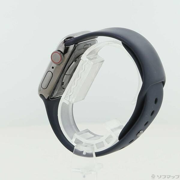 〔中古〕Apple(アップル) Apple Watch Series 8 GPS + Cellular 41mm グラファイトステンレススチールケース ミッドナイトスポーツバンド〔377-ud〕 |  | 01