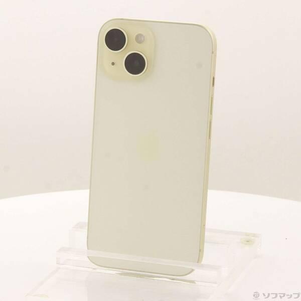 〔中古〕Apple(アップル) iPhone15 128GB イエロー MTMK3J／A SIMフリー〔349-ud〕 | 