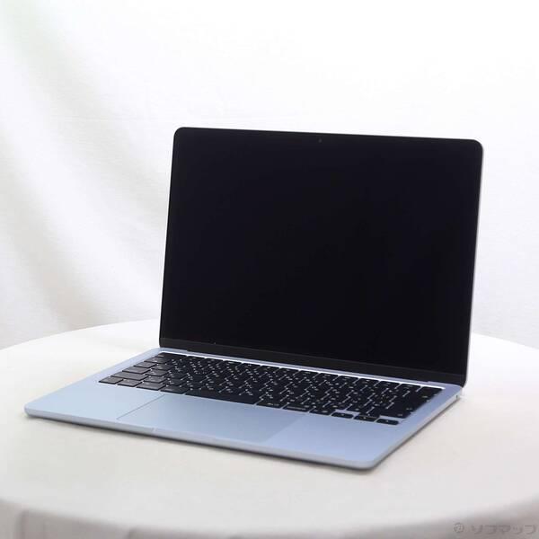 〔中古〕Apple(アップル) MacBook Air 13.6-inch Early-2025 MC6U4J／A Apple M4 10コアCPU_10コアGPU 16GB SSD512GB スカイブルー 〔15.7 Sequoia〕〔258-ud〕 | 