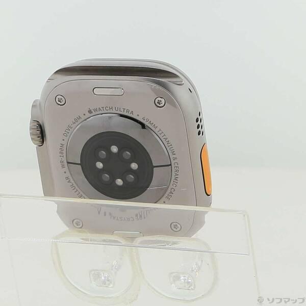 〔中古〕Apple(アップル) Apple Watch Ultra 3 GPS + Cellular 49mm ナチュラルチタニウムケース バンド無し〔352-ud〕の画像