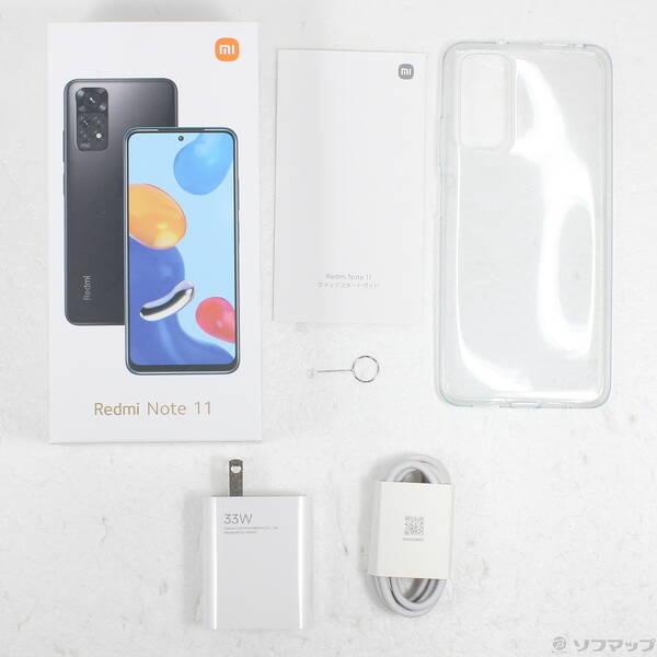 〔中古〕Xiaomi(シャオミ) Redmi Note 11 64GB グラファイトグレー 2201117TL SIMフリー〔262-ud〕