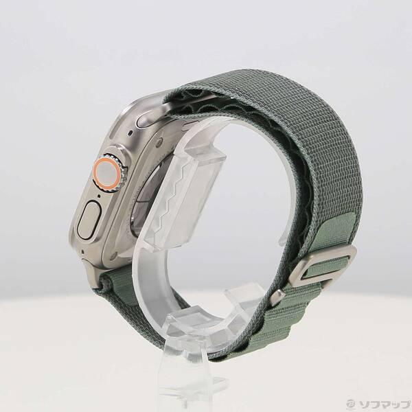 〔中古〕Apple(アップル) Apple Watch Ultra GPS + Cellular 49mm チタニウムケース グリーンアルパインループ〔377-ud〕 |  | 01