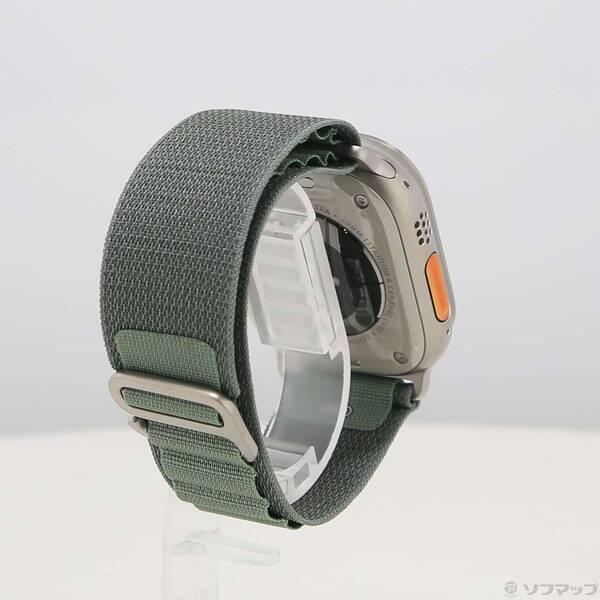 〔中古〕Apple(アップル) Apple Watch Ultra GPS + Cellular 49mm チタニウムケース グリーンアルパインループ〔377-ud〕 |  | 02