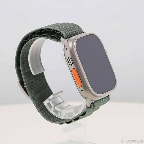 〔中古〕Apple(アップル) Apple Watch Ultra GPS + Cellular 49mm チタニウムケース グリーンアルパインループ〔377-ud〕 |  | 03