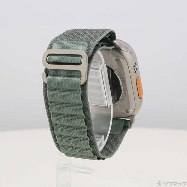 〔中古〕Apple(アップル) Apple Watch Ultra GPS + Cellular 49mm チタニウムケース グリーンアルパインループ〔377-ud〕 |  | 02