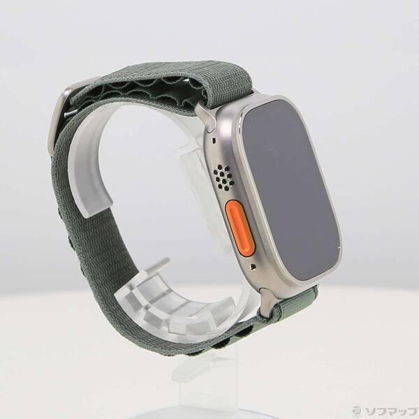 〔中古〕Apple(アップル) Apple Watch Ultra GPS + Cellular 49mm チタニウムケース グリーンアルパインループ〔377-ud〕 |  | 03