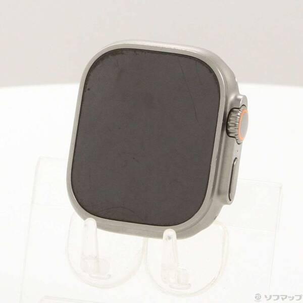 〔中古〕Apple(アップル) Apple Watch Ultra GPS + Cellular 49mm チタニウムケース バンド無し〔377-ud〕 | 