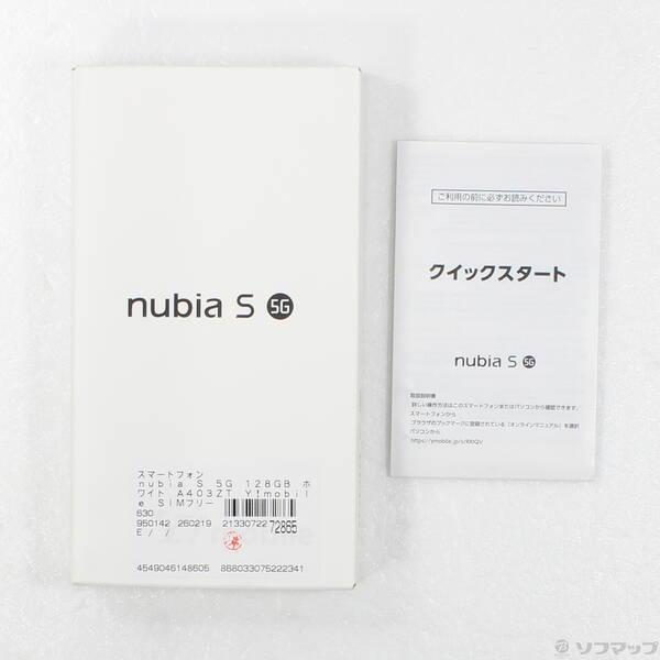 〔中古〕ZTE nubia S 5G 128GB ホワイト A403ZT Y!mobile SIMフリー〔269-ud〕 |  | 04