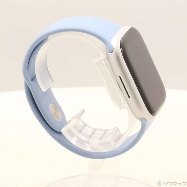 〔中古〕Apple(アップル) Apple Watch Series 9 GPS 45mm シルバーアルミニウムケース ライトブルースポーツバンド〔262-ud〕 |  | 03