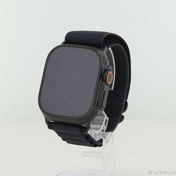 〔中古〕Apple(アップル) Apple Watch Ultra 3 GPS + Cellular 49mm ブラックチタニウムケース ブラックアルパインループ〔377-ud〕 | 