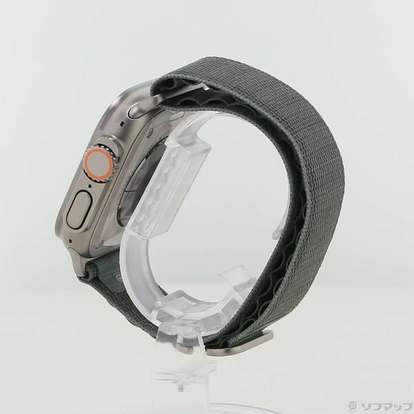 〔中古〕Apple(アップル) Apple Watch Ultra GPS + Cellular 49mm チタニウムケース グリーンアルパインループ〔305-ud〕 |  | 01