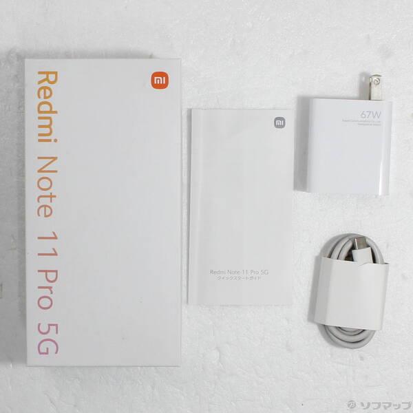 〔中古〕Xiaomi(シャオミ) Redmi Note 11 Pro 5G 128GB グラファイトグレー REDMINOTE11PROGR SIMフリー〔349-ud〕 |  | 04