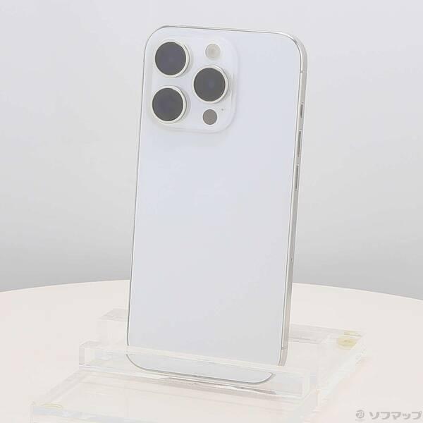 〔中古〕Apple(アップル) iPhone15 Pro 128GB ホワイトチタニウム MTU83J／A SIMフリー〔258-ud〕 | 