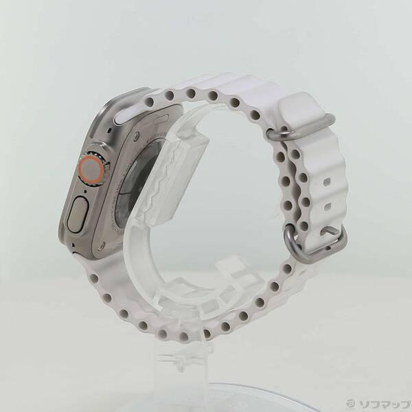 〔中古〕Apple(アップル) Apple Watch Ultra 2 GPS + Cellular 49mm チタニウムケース ホワイトオーシャンバンド〔352-ud〕 |  | 01