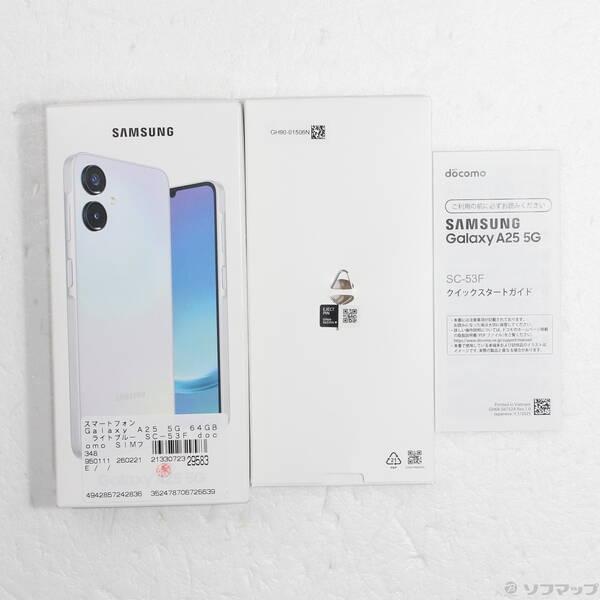 〔中古〕SAMSUNG(サムスン) Galaxy A25 5G 64GB ライトブルー SC-53F docomo SIMフリー〔348-ud〕 |  | 04