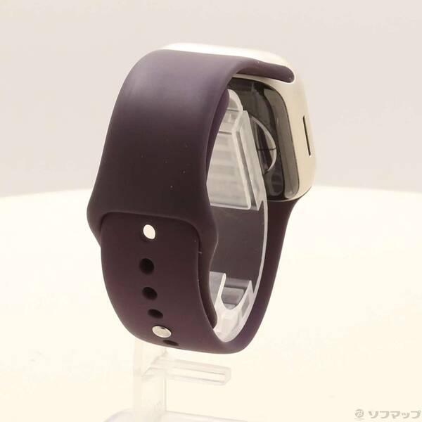 〔中古〕Apple(アップル) Apple Watch Series 7 GPS 41mm スターライトアルミニウムケース ダークチェリースポーツバンド〔377-ud〕 |  | 02